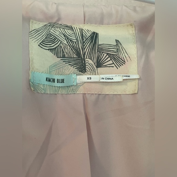 Kimchi Blue wool blend dusty pink wrap coat - Picture 4 of 10